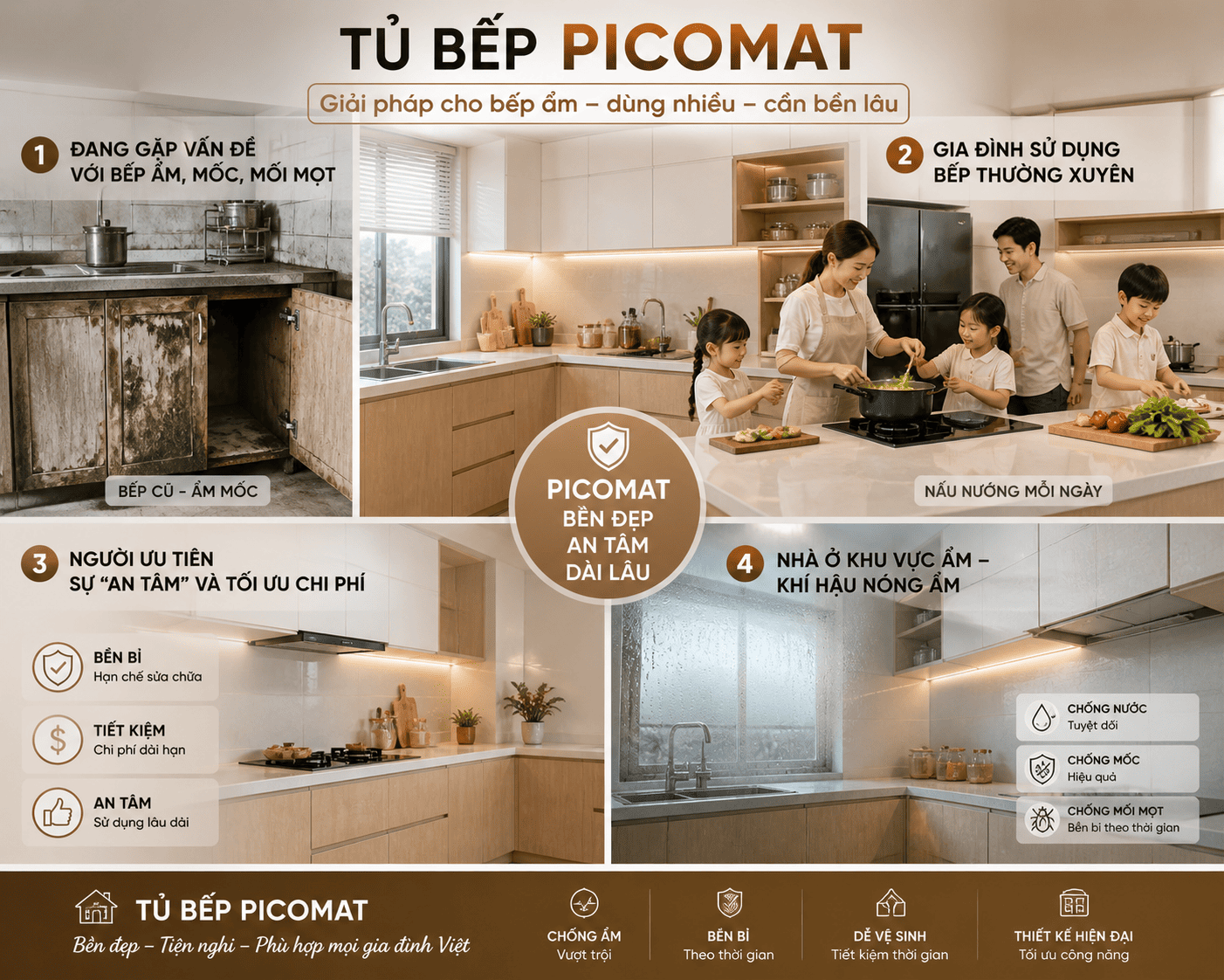 tủ bếp picomat