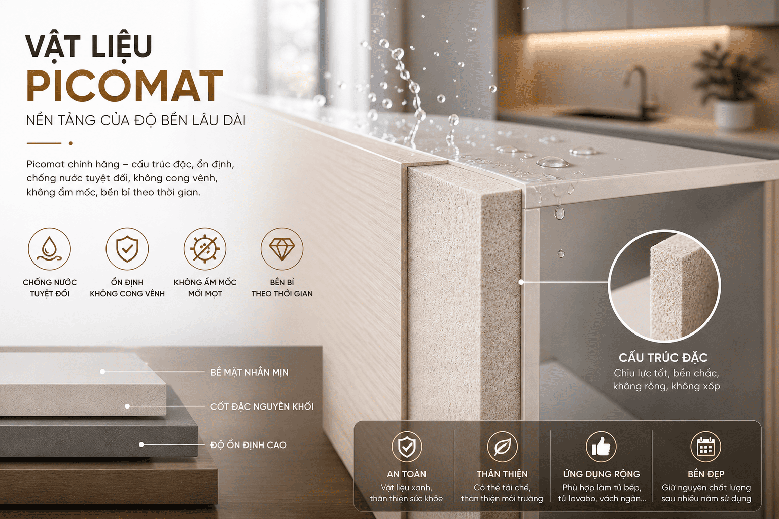 tủ bếp picomat